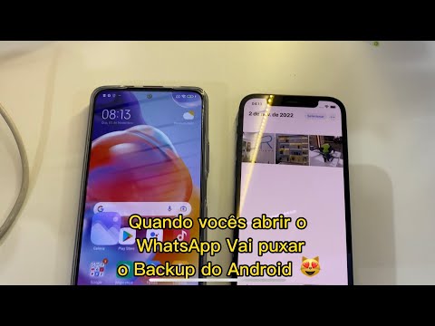 COMO TRANSFERIR AS CONVERSAS E BACKUP  DO WHATSAPP DO ANDROID PARA IPHONE - GRÁTIS 2023