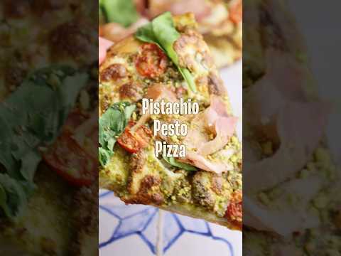 Obsessed with this Pistachio Pesto Pizza