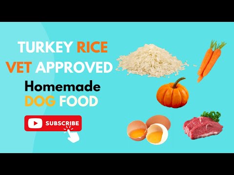 Turkey and Rice | Homemade | vet approved | easy to cook | Human grade dog food