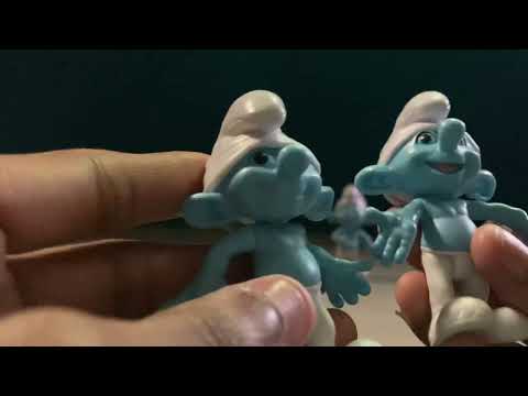 The Smurfs movie clumsy and jokey Movie Grab'ems 2 pack