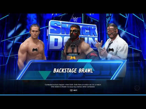 WWE 2K24 - AWA knockdown Live: 1st ever Backstage KO Brawl