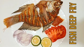 DEEP FRIED FISH |SIMPLE WAY TO DEEP FRY FISH#tilapia #friedfish