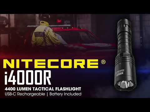 (Discontinued) NITECORE i4000R 4400 Lumen, USB-C Rechargeable Tactical Flashlight