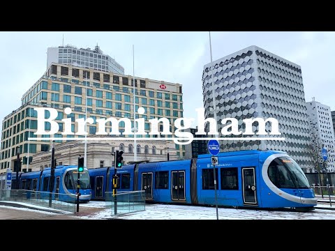 Birmingham Snow Walk, ❄️Snowy Morning Walk, walking around Birmingham Canals, United Kingdom