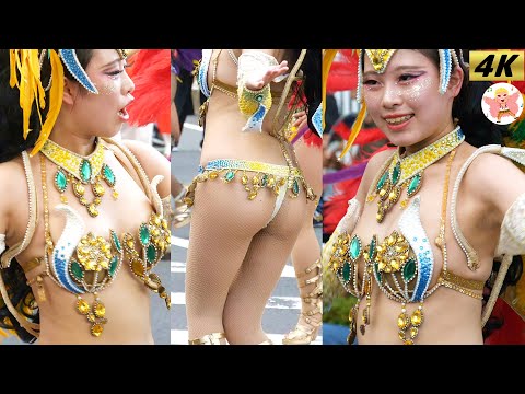 【4K】ウニアン緑青橙姫　たたら祭り 2024 #8 Samba in Japan　2024