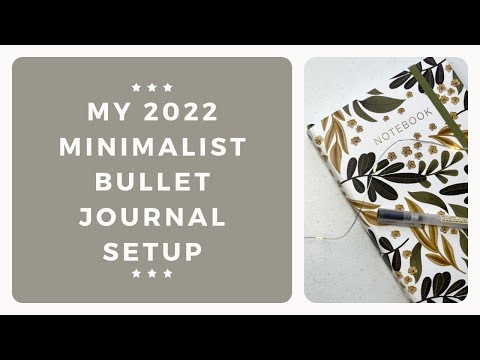 2022 Minimalist BULLET JOURNAL Setup | Budget and Life Trackers