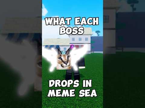 WHAT EACH BOSS DROPS IN MEMESEA #roblox #memesea #shorts