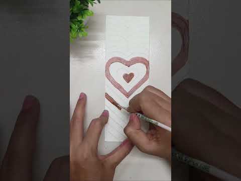 Heart bookmark #easy#bookmark #diytutorial #viral