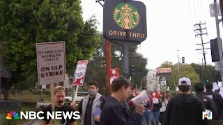 Starbucks union strike expands as workers demand pay raises