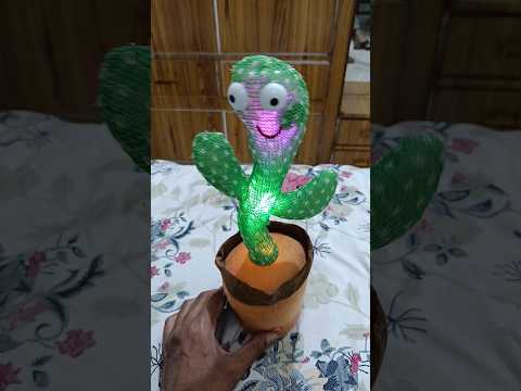 dancing cactus toy with recorder flowerpot design #dancingcactustoy #cactustoy #dancingtoy