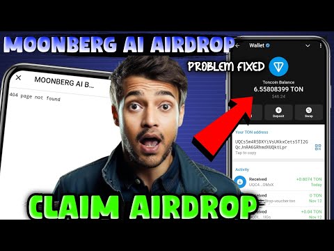 Moonberg 404 Page Not Found | How CLAIM Moonberg Airdrop | Moonberg Ai Bot Airdrop Withdrawal|Update