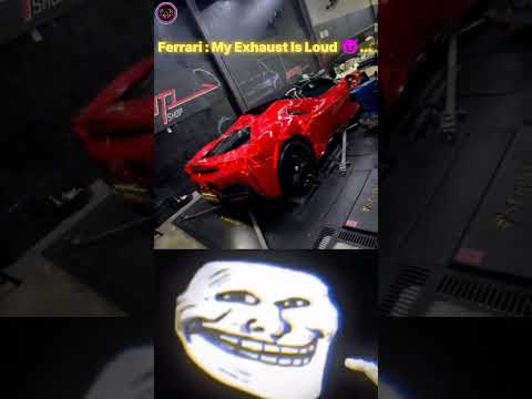 Troll Face 😈 || Exhaust power ☠️ || Ferrari 😎 Vs. Supra 💀 - Crazycrhb || #shorts #exhaust #supra