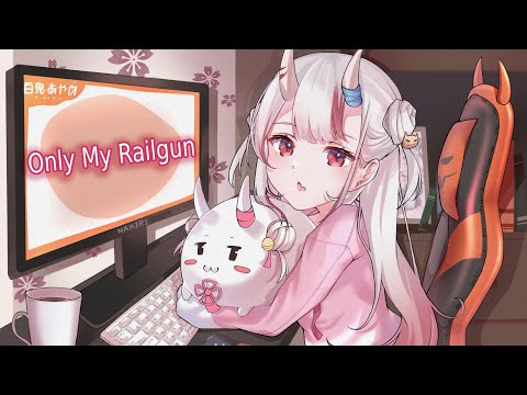 Nakiri Ayame (百鬼あやめ) - Only My Railgun (2 Version) - [ENG/Lyrics SUB]