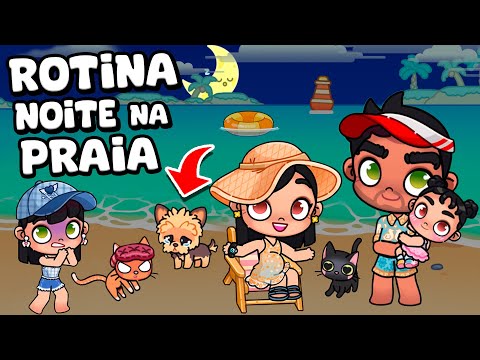 ROTINA NOITE NA PRAIA | AVATAR WORLD ROTINAS E HISTÓRIAS