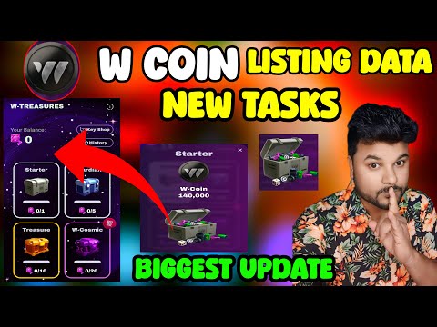 W Coin 100% AirDrop Claim 4 Tasks 🚨 | W Coin Airdrop Withdrawal Now l W Coin Airdrop claim