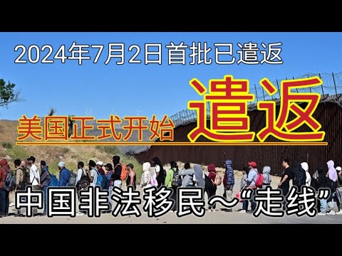 #2024年7月2日 #美国遣返中国非法移民 #走线 #走线美国 #偷渡 #非法移民 #移民美国的方法 #美中重启遣返非法移民政策 #第一批非法移民（116人）已被遣返回国 #第三国签证 #跳板