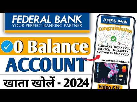 federal bank account opening online 2024 | federal Bank zero balance account | federal account open