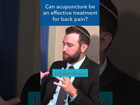 Can acupuncture help with back pain? #shorts