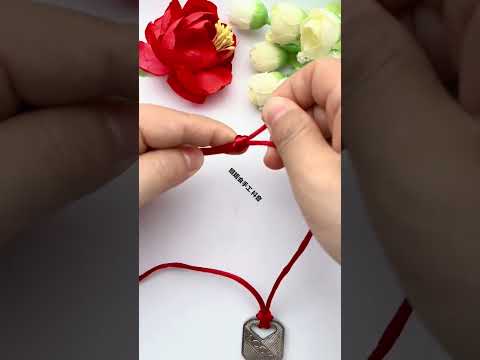 How to tie your keys to prevent losing them Rope braiding skills sharing Pendant jewelry knottin