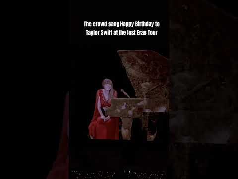 The crowd sang Happy Birthday to Taylor Swift at the last Eras Tour.#taylorswift