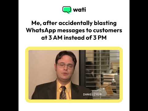 WhatsApp Business Meme ft. Dwight Schrute | Wati