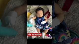 Newborn Vs Now #youtubeshorts #delaney #trending #trendingshorts #mixedbaby #ireland #biracial