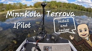 Minn Kota Terrova IPilot Trolling Motor Install and Trial run