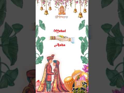 ##weddingcard invitation make online #how to make wedding👰💍🤵💒 invitation card?