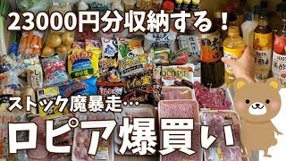 【お買い物】ロピア爆買い！ストック魔の暴走が止まらない！購入品の収納と冷凍保存全部見せます！