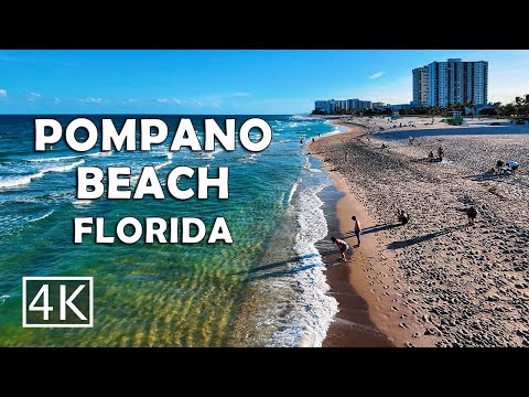 [4K] Pompano Beach Florida - Walking Tour