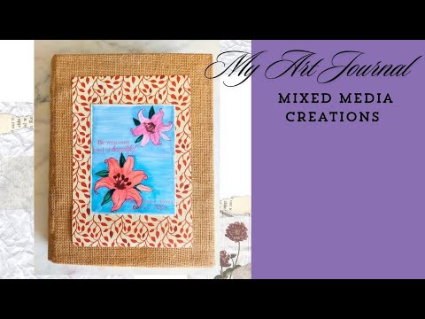 My art journal: Mixed Media creations #mixedmediaart #happymomentzzbysharadadilip2024 #mixedmediaart