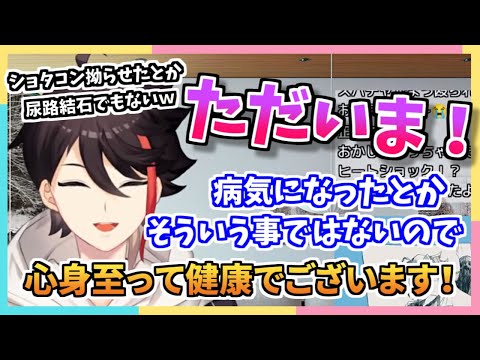 復帰配信で活動をお休みしていた事について話す三枝明那【にじさんじ切り抜き】