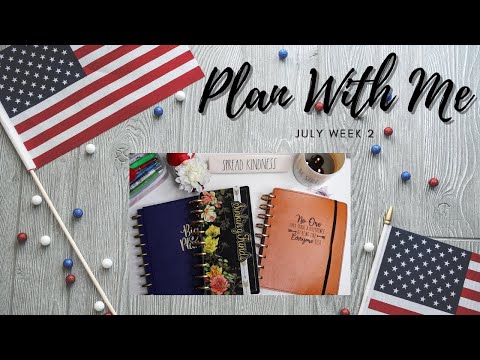 Plan With Me | July Week 2 2021 | Happy Planner | Etsy Shop Stickers