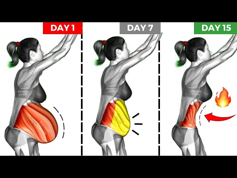 Best Exercises for Hanging Belly 👙 30-MINUTE STANDING EXERCISE FOR FLAT STOMACH FOR WOMEN