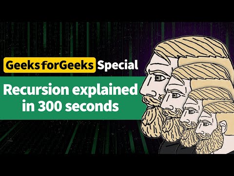 (Not Clickbait) Learn Recursion in just 300 seconds 😮 | DSA Made Simple