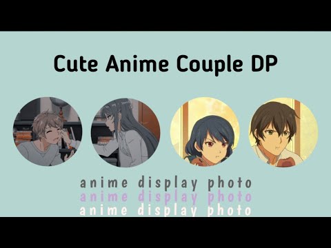 Cute Anime Couple Display Photo