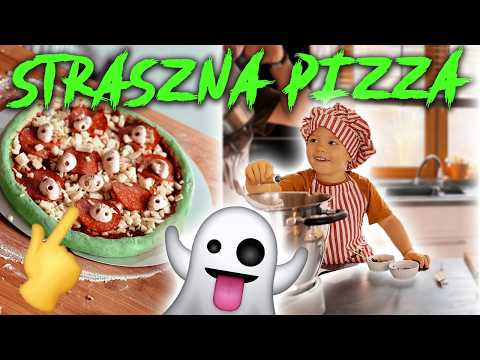 Zielona Pizza?! ZRÓB Z NAMI Straszną Pizzę ! Czachy z pieczarek