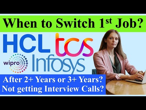 Most IMP!⚠️When to Switch 1st Job? 2+ Years or 3+ Years TCS Infosys Wipro TechM #tcs #infosys #wipro