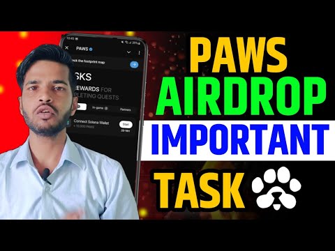 PAWS AIRDROP IMPORTANT TASK | PAWS AIRDROP IMPORTANT UPDATE TODAY | PAWS LISTING DATE CONFROM TODAY