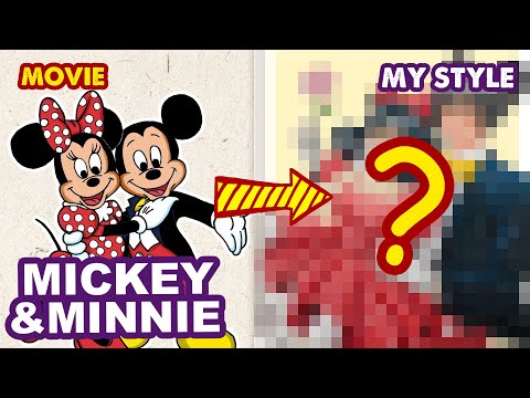 How To Draw Mickey Mouse And Minnie Mouse | Semi Realistic Style | Huta Chan