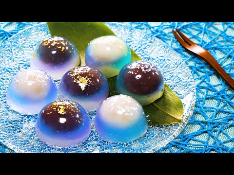 【Wagashi】How to make mizu-manju, a beautiful traditional Japanese sweet.