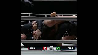 STATEMENT MADE 💪 Dante Leon submits Bruno Pucci with a slick triangle armbar in his ONE debut!