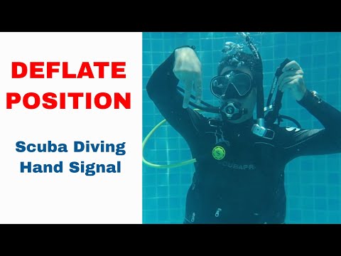 Best Deflate Position - Scuba Diving Hand Signal