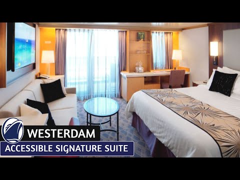 HAL Westerdam | Accessible Signature Suite Walkthrough Tour & Review 4K | Holland America Line