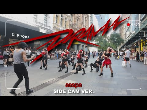 [KPOP IN PUBLIC][SIDE-CAM] AESPA (에스파) "Drama" Dance Cover by CRIMSON 🥀 | Australia