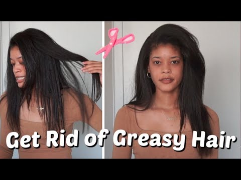 Trimming Natural Hair | Greasy Hair Hack