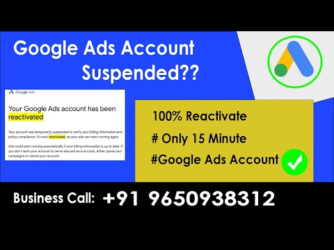 How To Reactivate Suspended Google Ads Account | Google Ads Suspended Circumventing Systems Policy