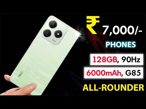 ⚡ Top 5 Best Mobile Phones Under 7000 in JAN 2025 | 🔥 Best Smartphone Under 7000 in India 2025