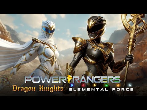 Power Rangers Elemental Force and Dragon Knights with the team from the future