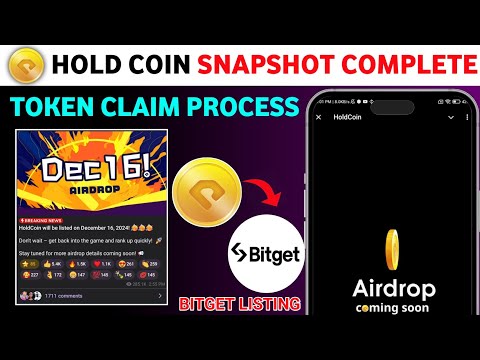 Hold Coin Snapshot Complete | Hold Coin Airdrop Coming Soon | Hold Coin Airdrop Claim Process | List